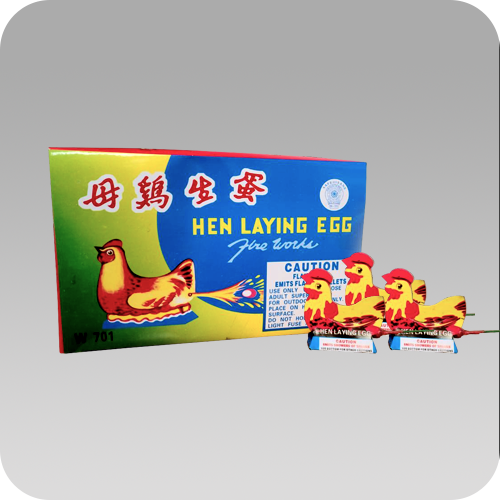 Hen Laying Egg